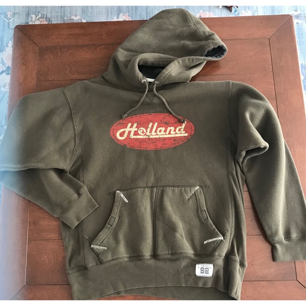 J‎ America Green Holland Hoodie Size Large
